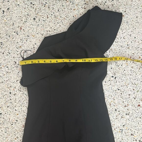 Likely Kane black gown long side slit dress one shoulder 2 - Picture 7 of 9